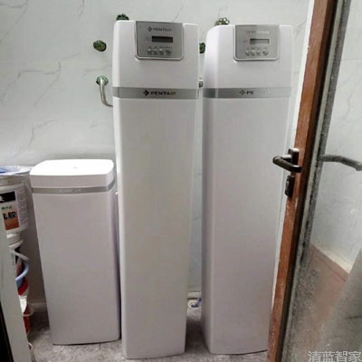 6,清蓝智家—软水机安装示意图5,净水器一站式服务中心—中央净水